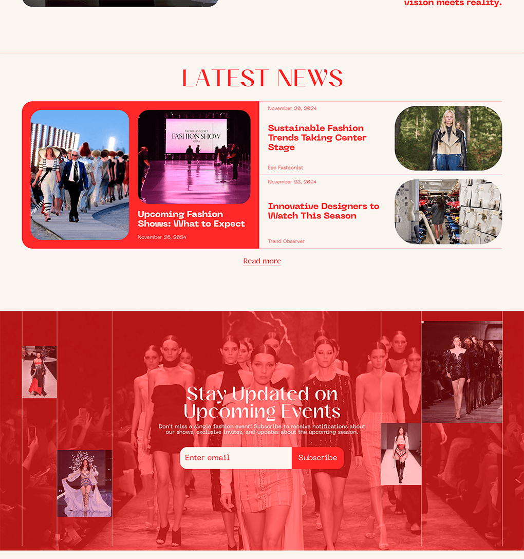Fashion Mirage - Cекция «Новости»