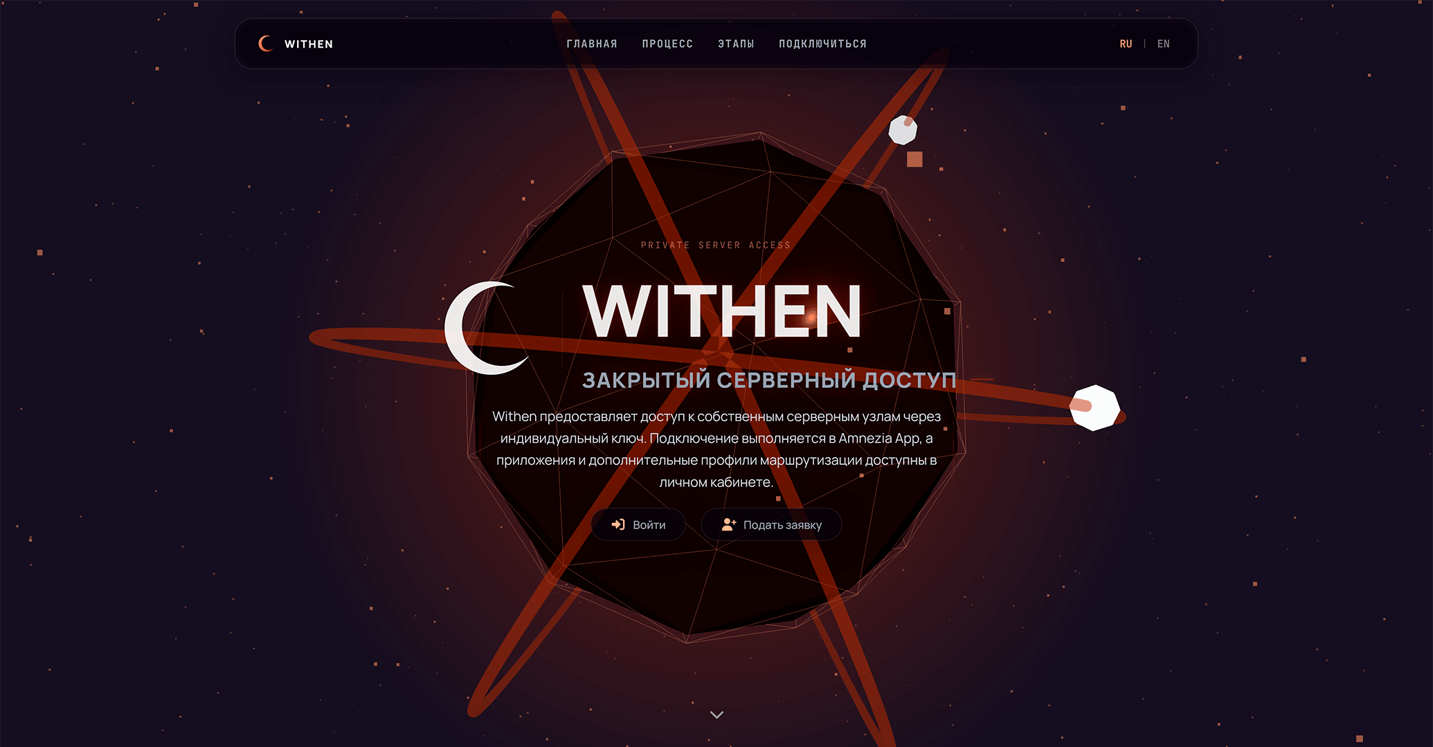 Закрытая VPN-платформа Withen Veil Network